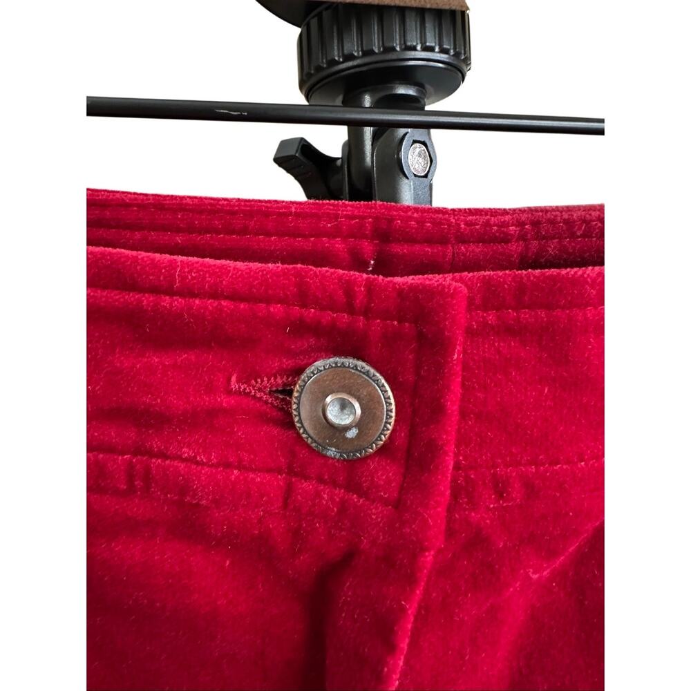 Vintage S&D Corduroy Bootcut Flare Pants Size 8 Red 90s Retro Made in the USA - Picture 8 of 14